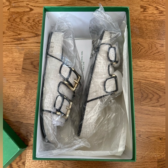 NWT J.Crew Marlow Sandals in Canvas Size 8.5 Color Moroccan Sand - Picture 10 of 13